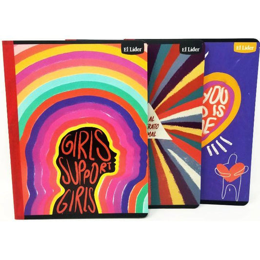 LIBRETA COSIDA CARPETA DURA POSITIVE 100HJS/200PAG