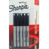 SHARPIE ULTRA FINE BLACK PQT.5