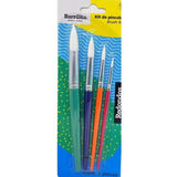 KIT DE PINCELES REDONDO 4 PCS