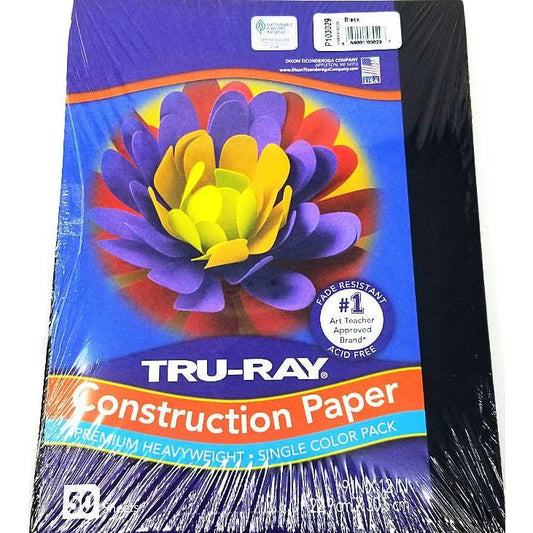 PAPEL CONSTRUCCION NEGRO PQ.50