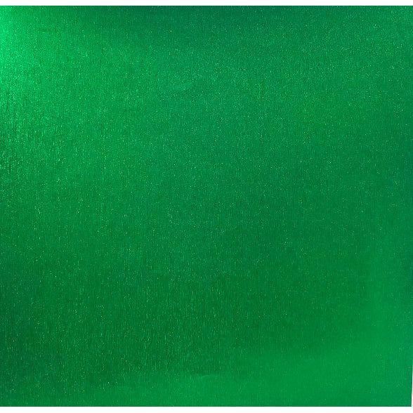 BRUSHED METAL PAPER - GREEN 12X12CARDSTOCK
