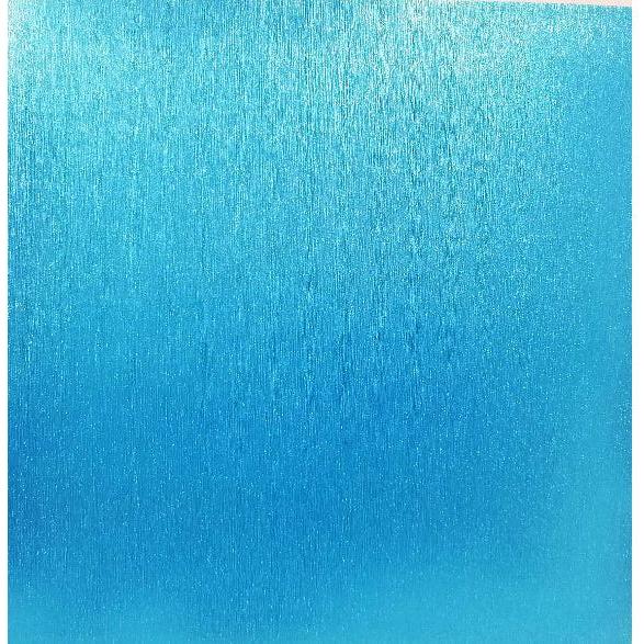 BRUSHED METAL PAPER - SKY BLUE 12X12CARDSTOCK