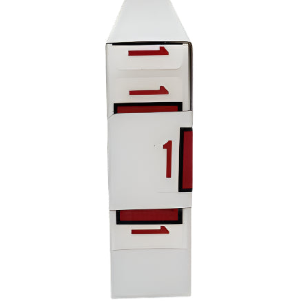 LATERAL FOLDERS NUMBERS #1 RED BOX/500