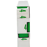 LATERAL FOLDERS NUMBERS #4 GREEN NEON BOX/500