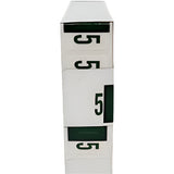 LATERAL FOLDERS NUMBERS #5 DARK GREEN BOX/500