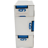 LATERAL FOLDERS NUMBERS #6 LIGHT BLUE BOX/500