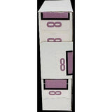 LATERAL FOLDERS NUMBERS #8 PURPLE BOX/500