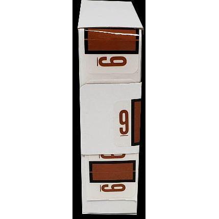 LATERAL FOLDERS NUMBERS #9 BROWN BOX/500