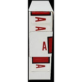 LATERAL FOLDERS LETTER A RED BOX/500