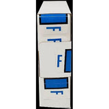 LATERAL FOLDERS LETTER F BLUE BOX/500