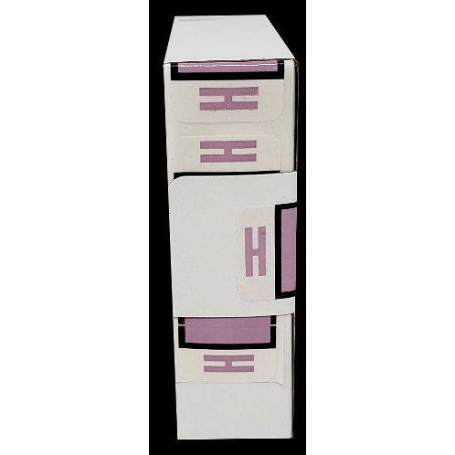 LATERAL FOLDERS LETTER H LAVANDER BOX/500