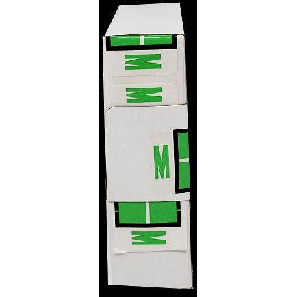LATERAL FOLDERS LETTER M LIGHT GREEN BOX/500