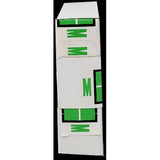 LATERAL FOLDERS LETTER M LIGHT GREEN BOX/500