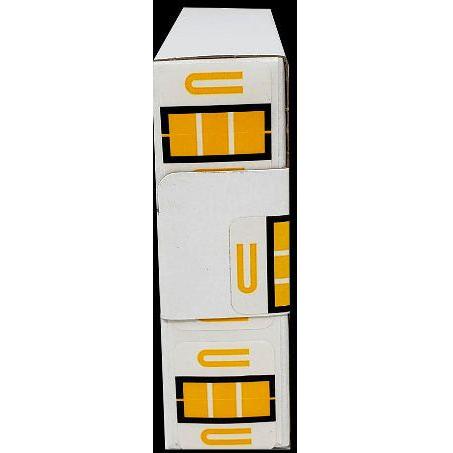 LATERAL FOLDERS LETTER U LIGHT ORANGE BOX/500