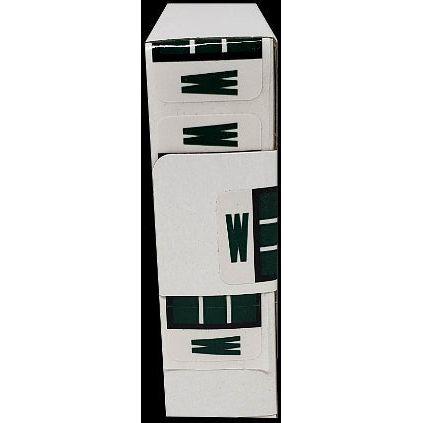 LATERAL FOLDERS LETTER W DARK GREEN BOX/500