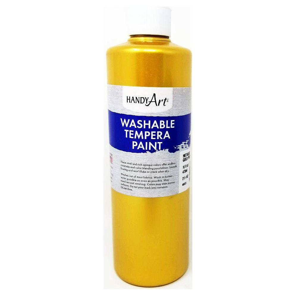 GOLD TEMPERA WASHABLE 16 OZ