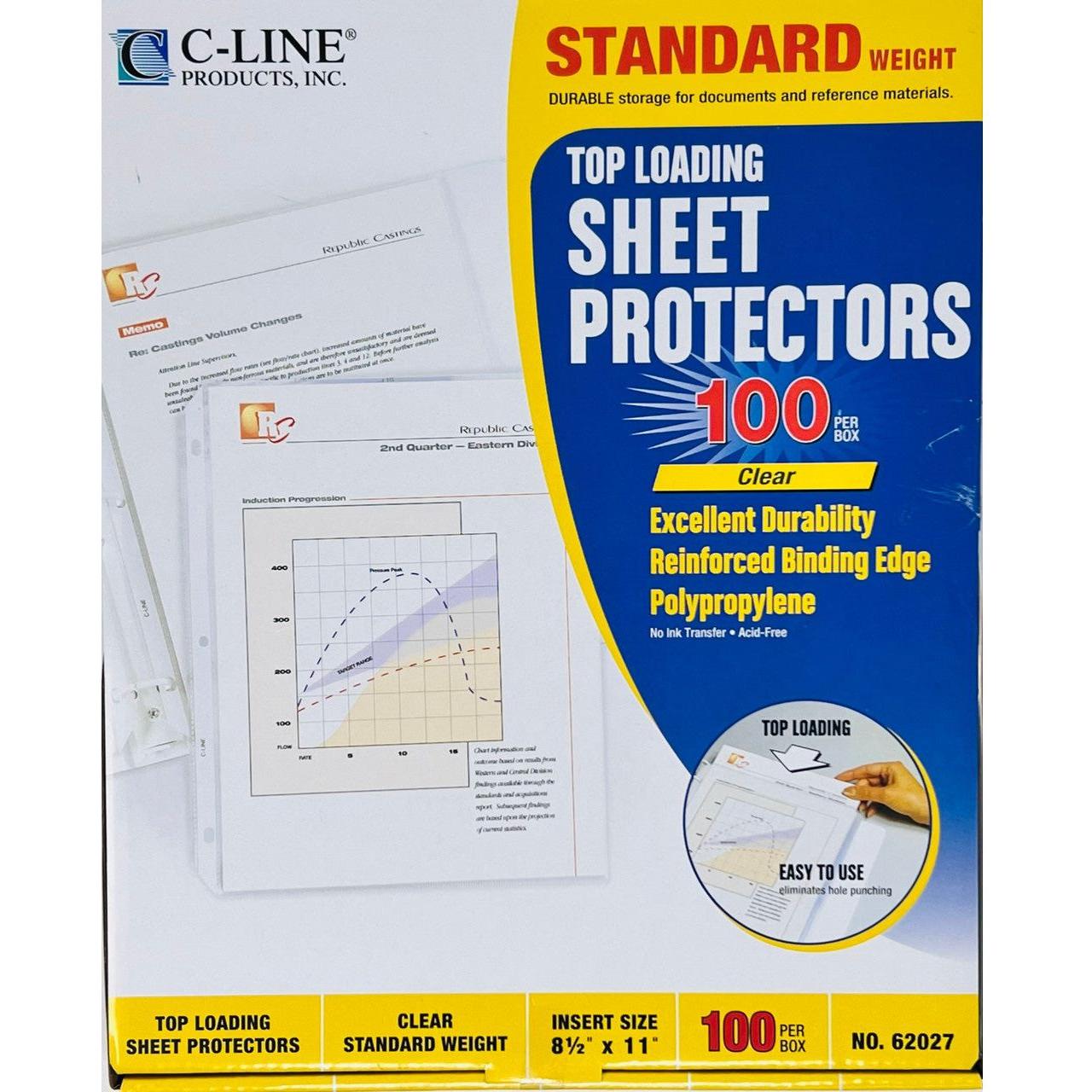 SHEET PROTECTORS CRYSTAL-CLEAR (CJ.100)
