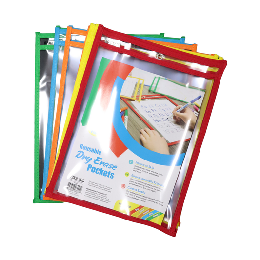 REUSABLE DRY ERASE POCKETS PQ.10