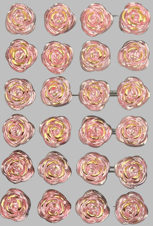 ROSE STONE STICKER | Pink and Gold