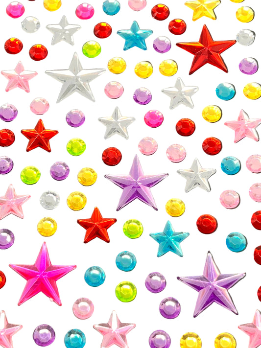 ROUND AND SRAD RHINESTONE STICKERS