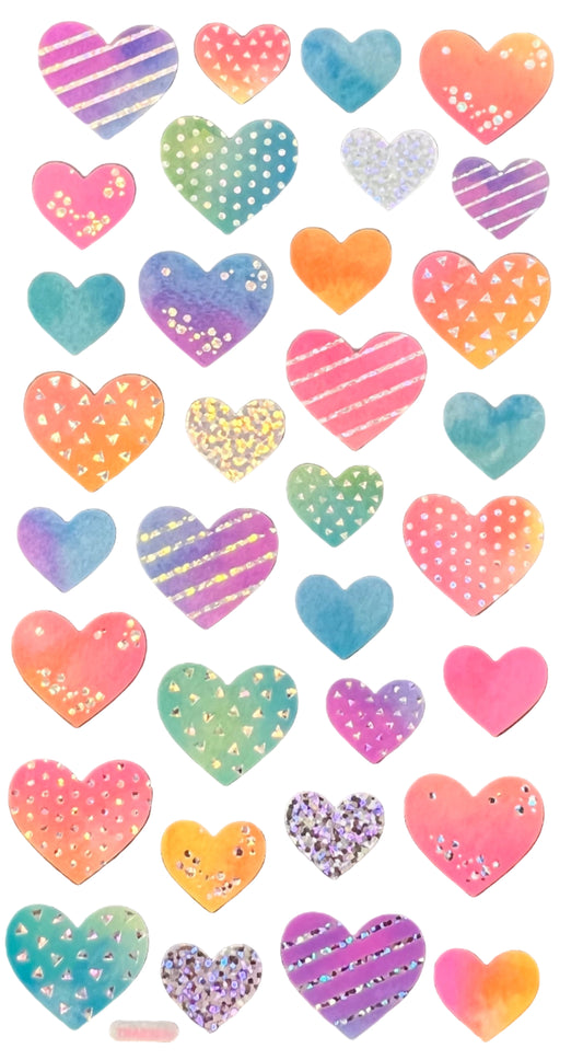Paper Stickers | Hearts