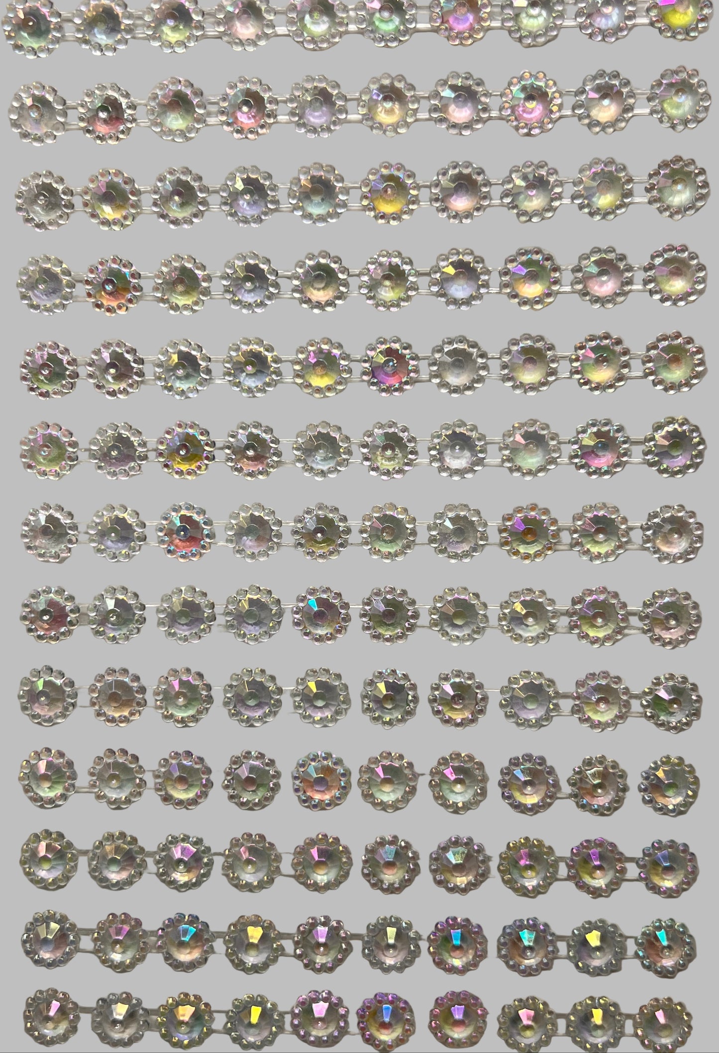 BUBBLE FRAME STONE STICKER | CLEAR