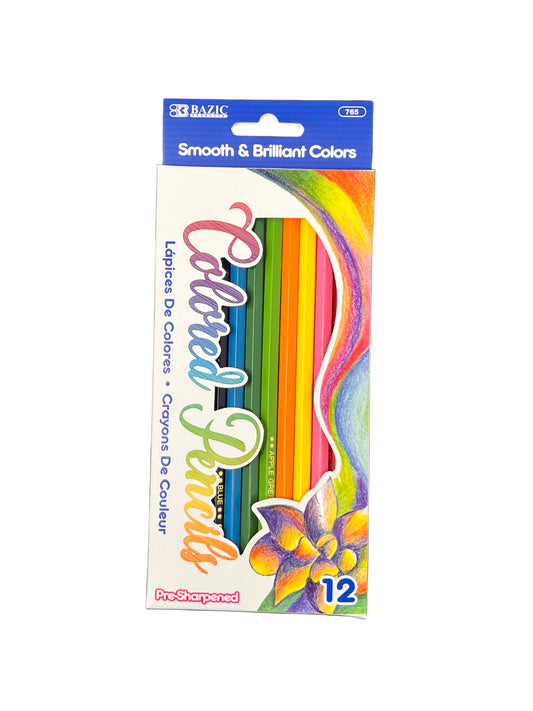 12 COLORED PENCILS