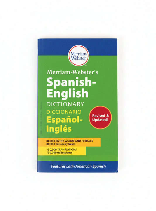 M-W Spanish-English Dictionary Paperback Replaced MER824