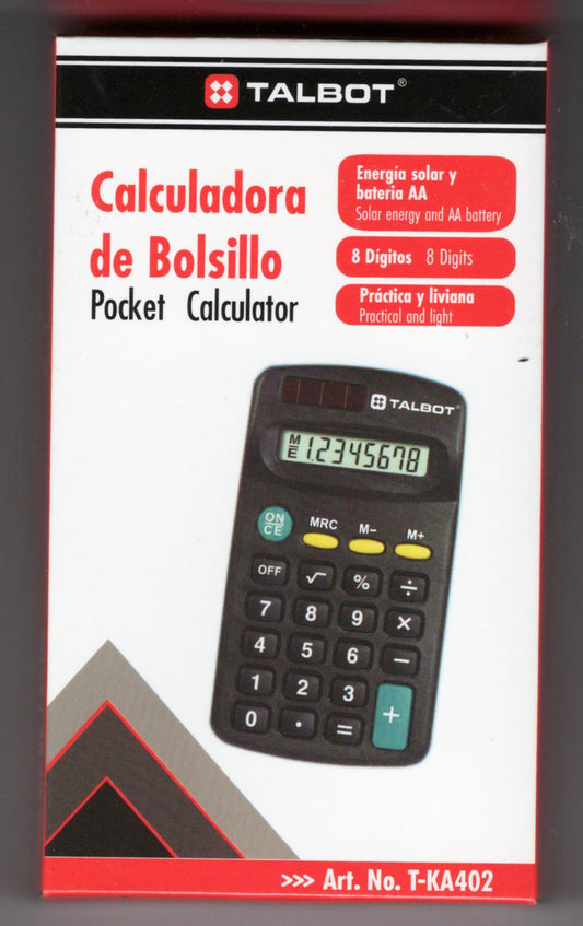 Calculadora para escritorio con baterías o sistema solar