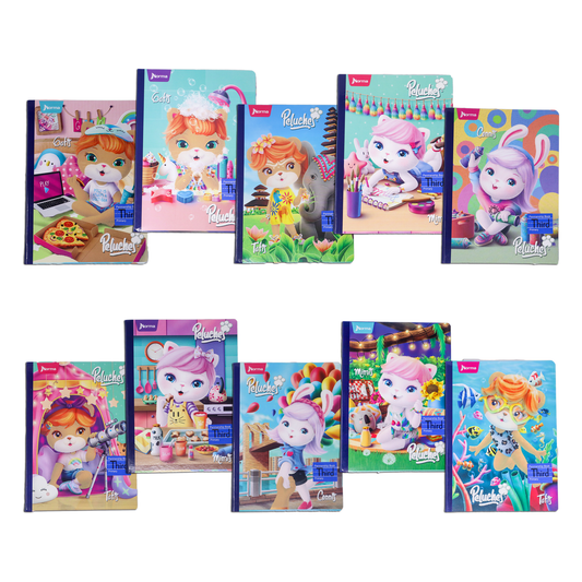 LIBRETA PELUCHE GDE CALIGRAFIA THIRD 200 PG