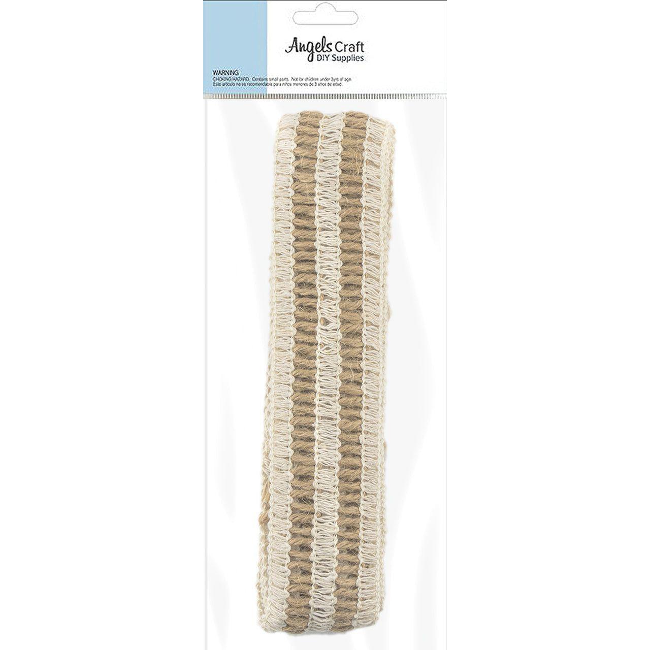 RIBBED JUTE CORD NATURAL/BONE 4'-11"