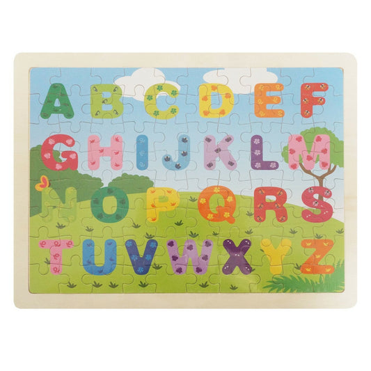 WOODEN JIGSAW PUZZLE: ALPHABET guy