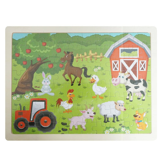 WOODEN JIGSAW PUZZLE: BARNYARD
