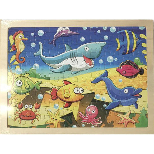 WOODEN JIGSAW PUZZLE: SEA ANIMALS