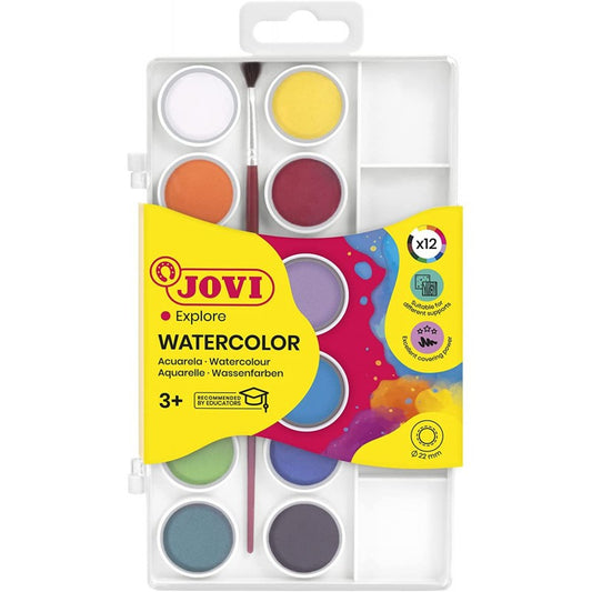 WATERCOLOUR PALETTE SET 12 COLOURS
