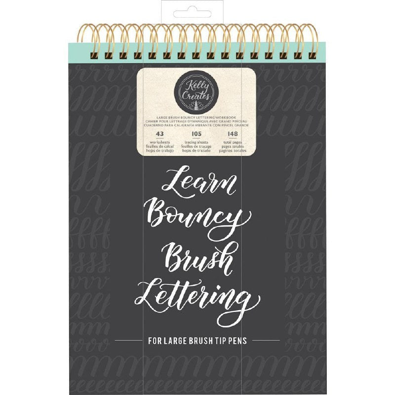 WORKBOOK LARGE BRUSH BOUNCY LETTERING 148SHEETS