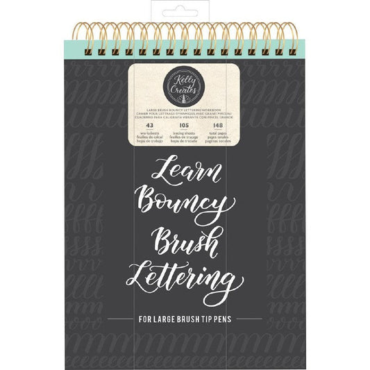 WORKBOOK LARGE BRUSH BOUNCY LETTERING 148SHEETS