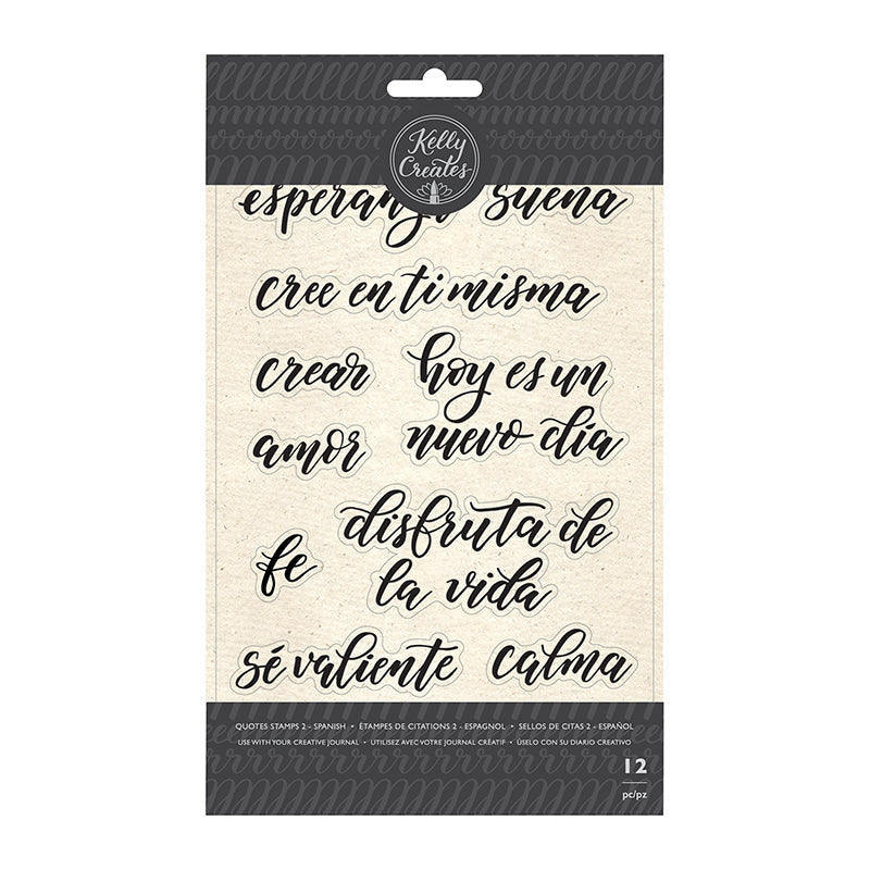 QUOTES SPANISH STAMP 12PCS