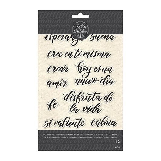 QUOTES SPANISH STAMP 12PCS
