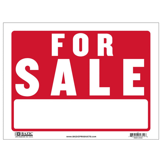 Sign for Sale 12" X 16"