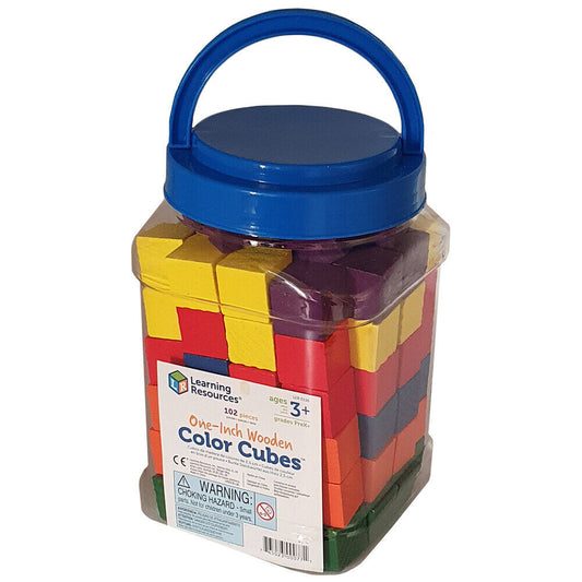 Wooden Color Cubes Set of 102