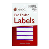 FILE FOLDER LABELS PURPLE 9/16" X 3-7/16" 248 PC
