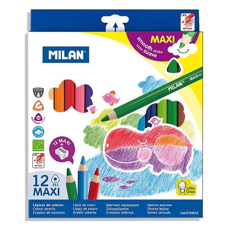 MAXI Lapices de Colores Triangulares x 12