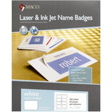 LABEL NAME BADGE 2-1/3" X 3-3/8" WHITE 400 PC