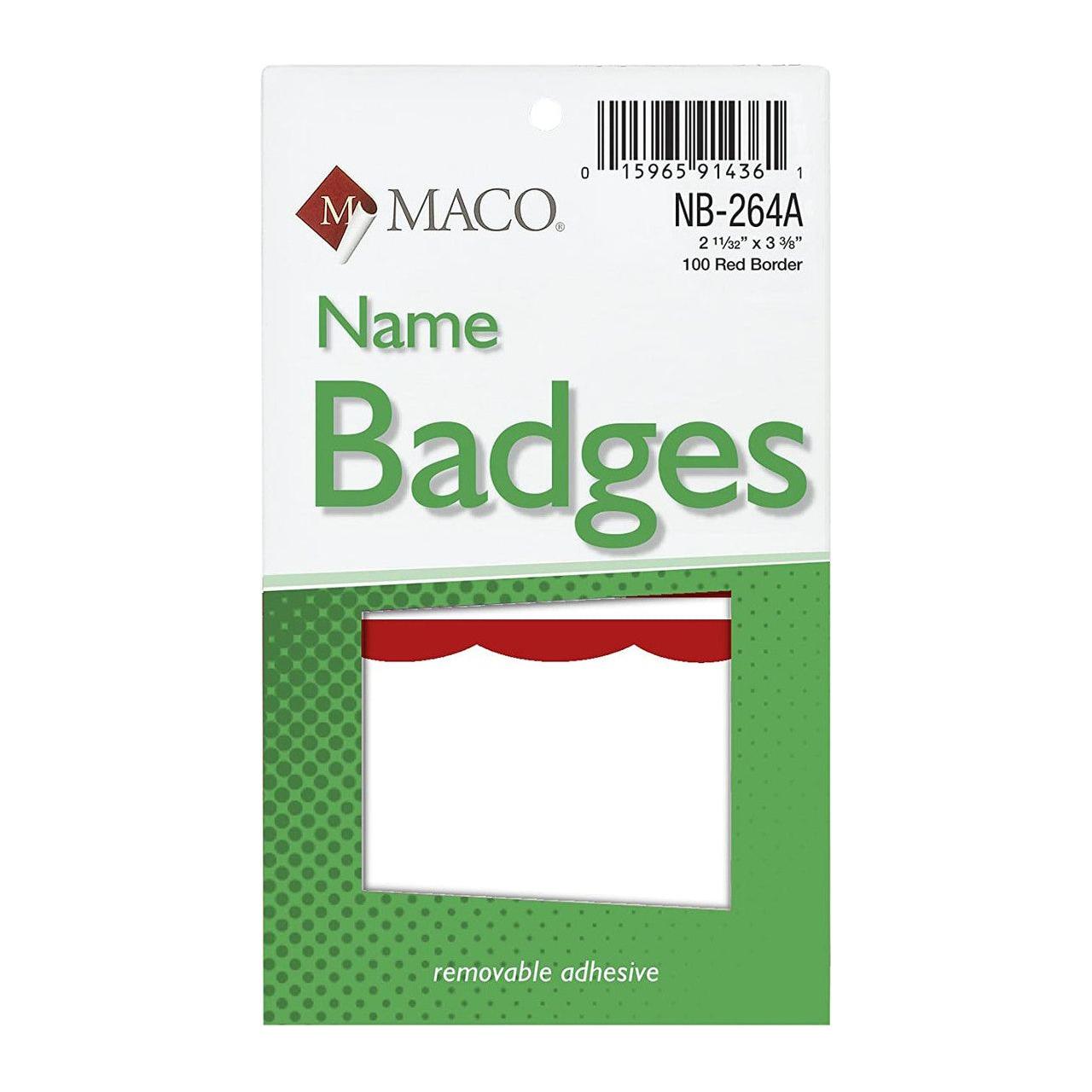 NAME BADGE RED