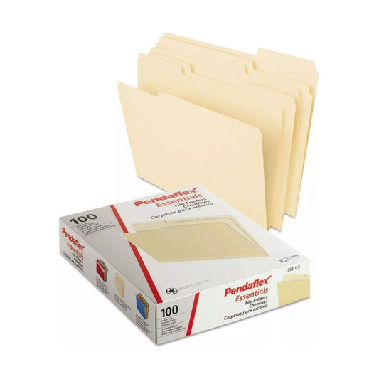 FOLDER MANILA LETTER 1/3 BOX/100