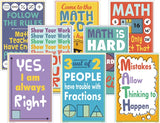 MATH FUN CHARTS 8PCS 17''X11''