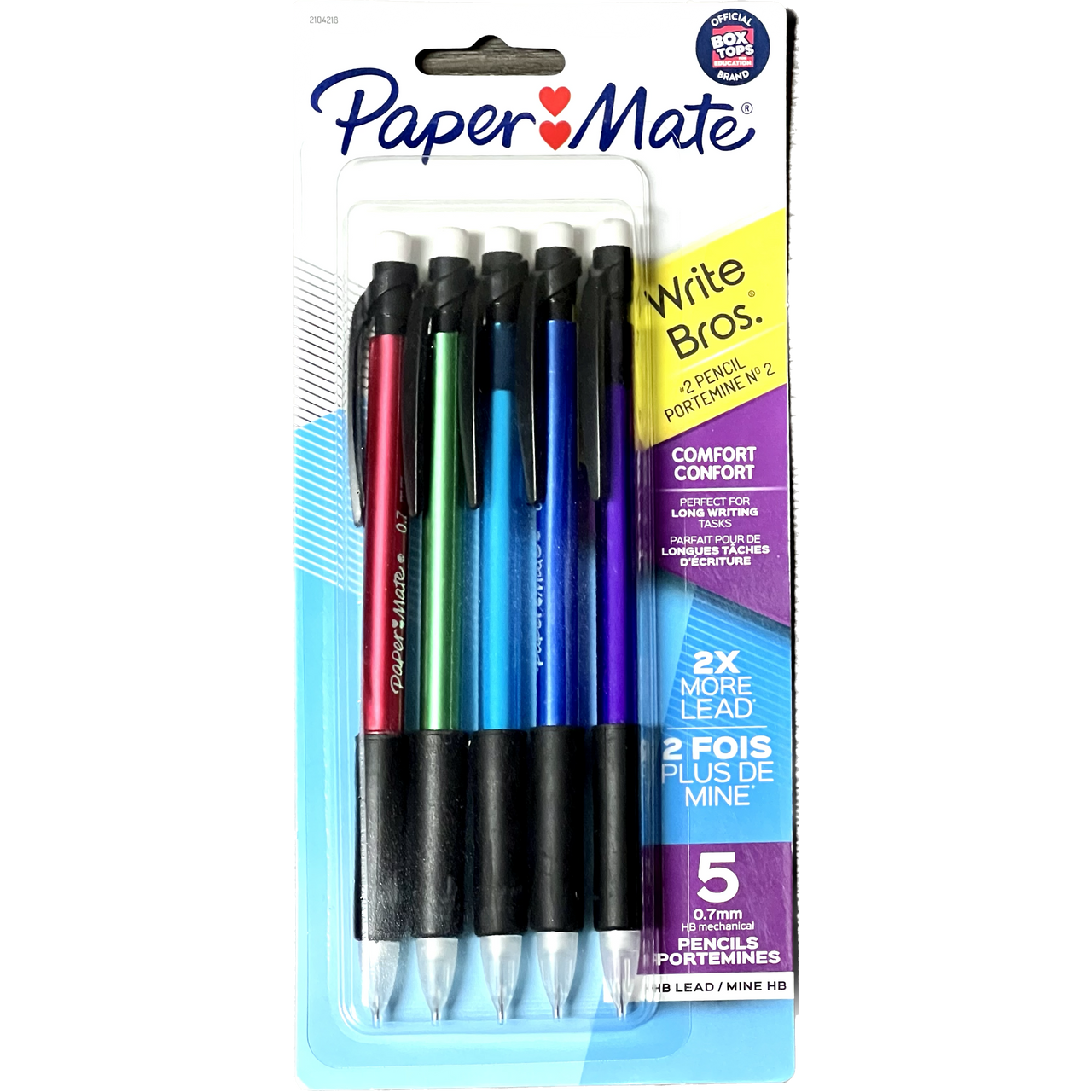 WB MECHANICAL PENCIL COMFORT .7MM 5CT ASST