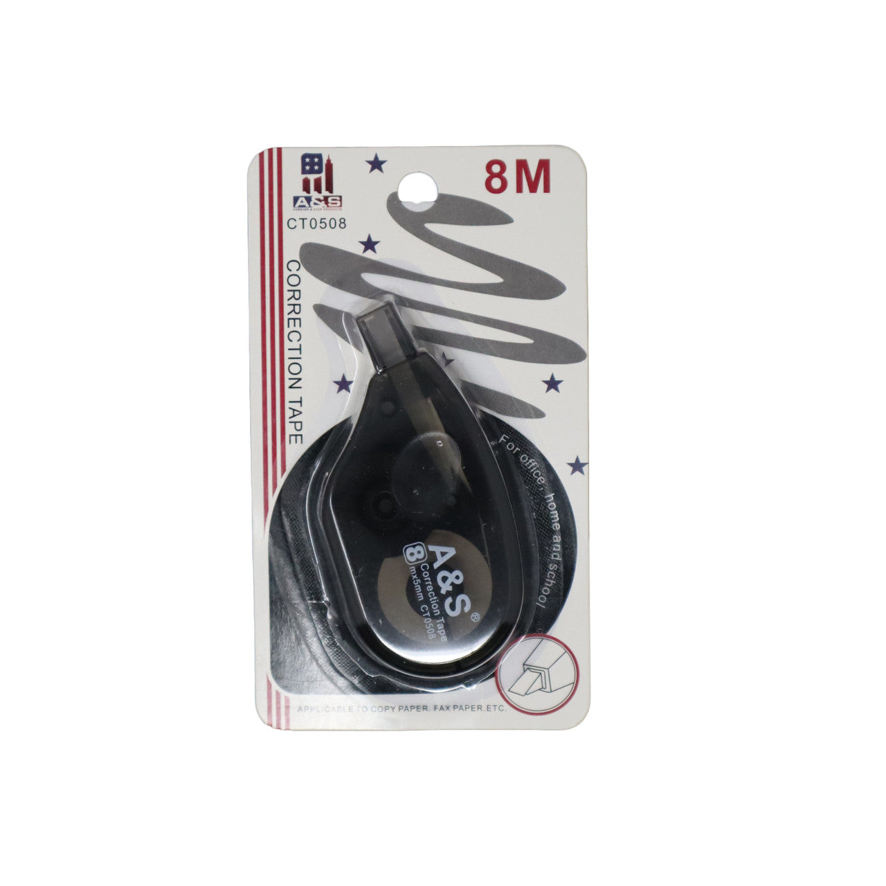 CORRECTION TAPE WHITE 8M