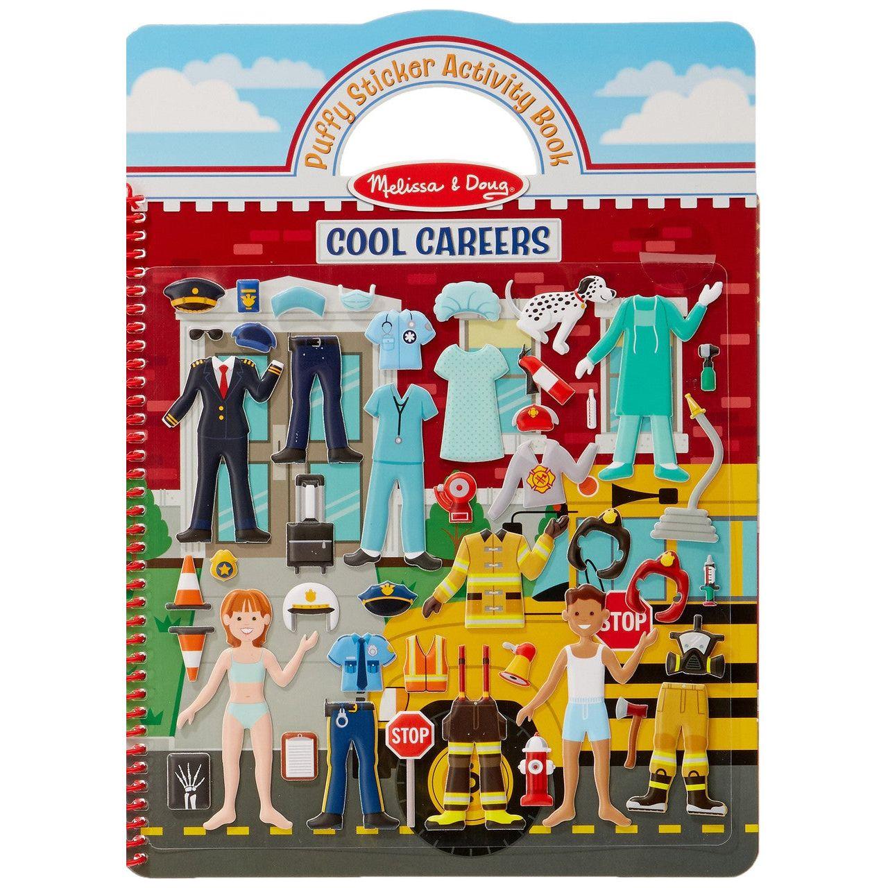 PUFFY STICKER ACTIVITY BOOK COOL CAREERS